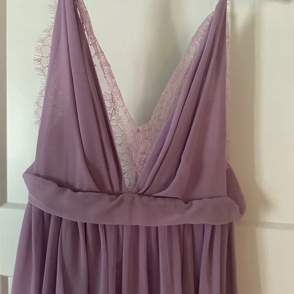 NWOT Michael Costello Purple Plunge Sundress Resort Wear - Picture 5 of 6